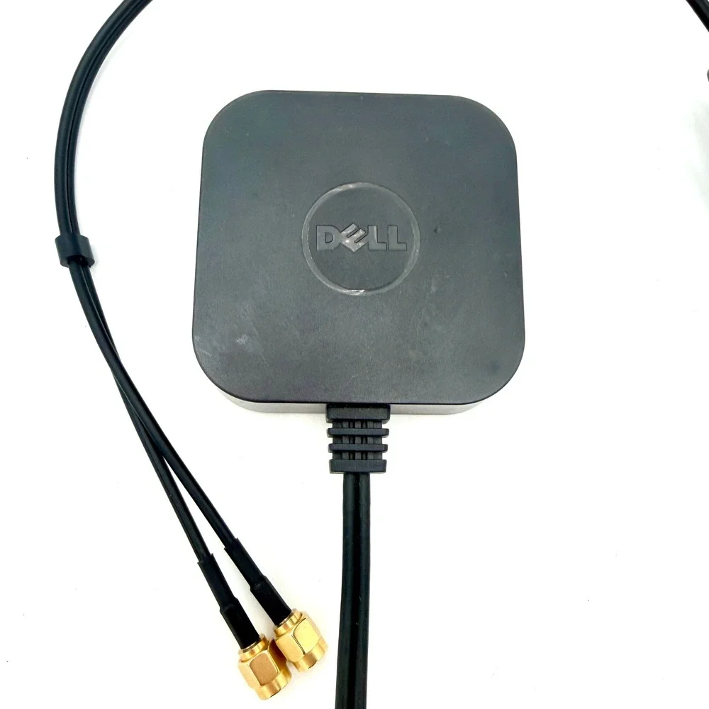 Dell External WiFi Antenna 0GJRH7 A00 Magnetic Base Dual SMA Connectors Black